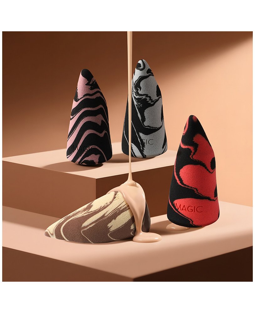 Mix-Color Peak-Shaped Powder Puff